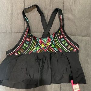 Xhiliration Black Bikini Top